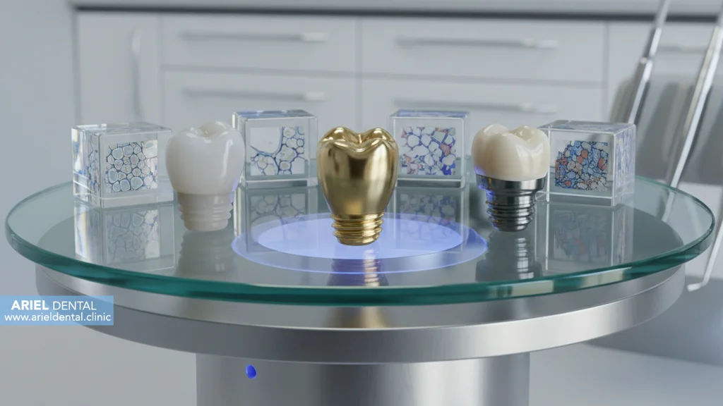 نوع و جنس روکش ایمپلنت